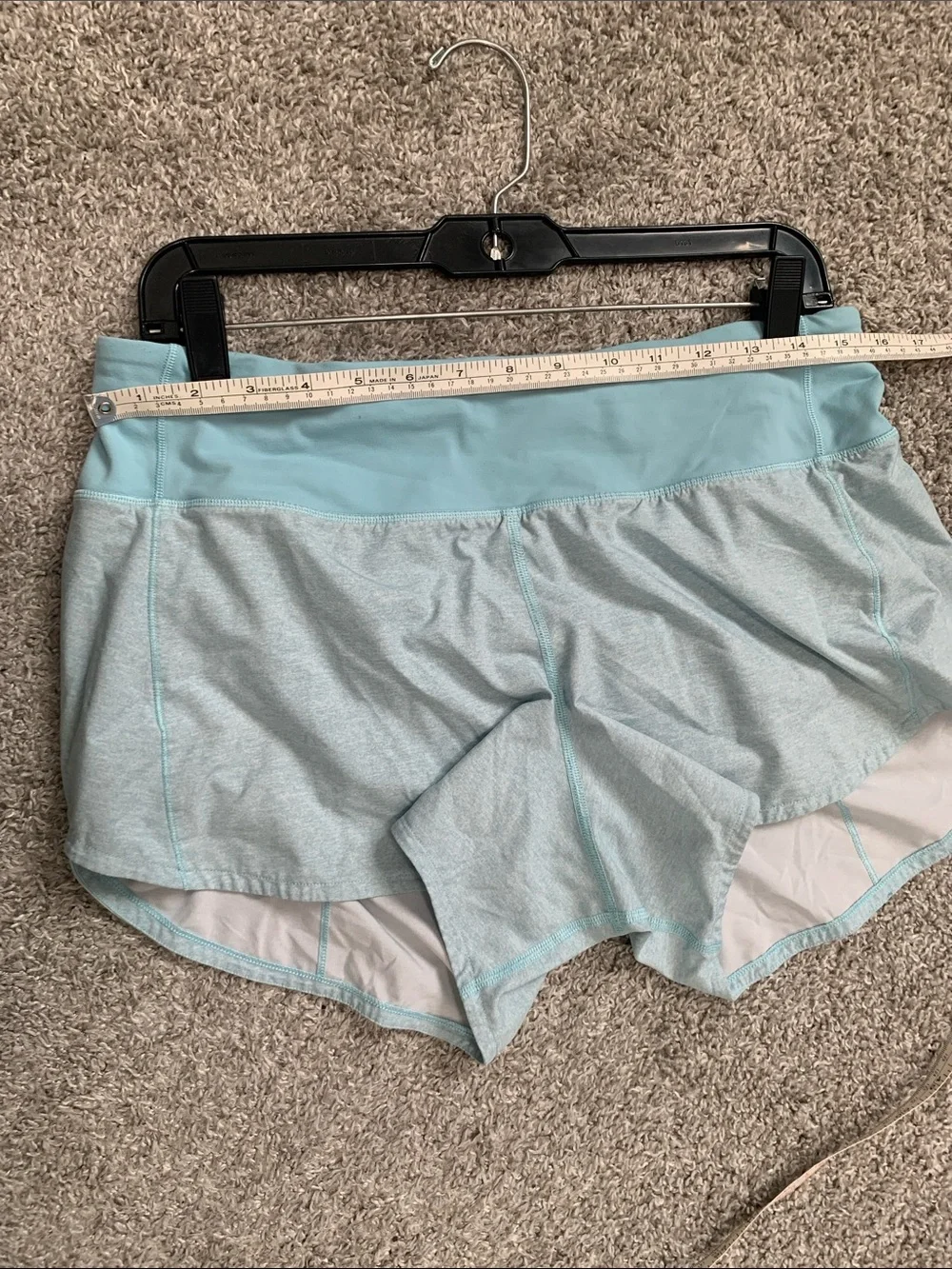 Lululemon Speed Up Light Blue Running Athletic Shorts